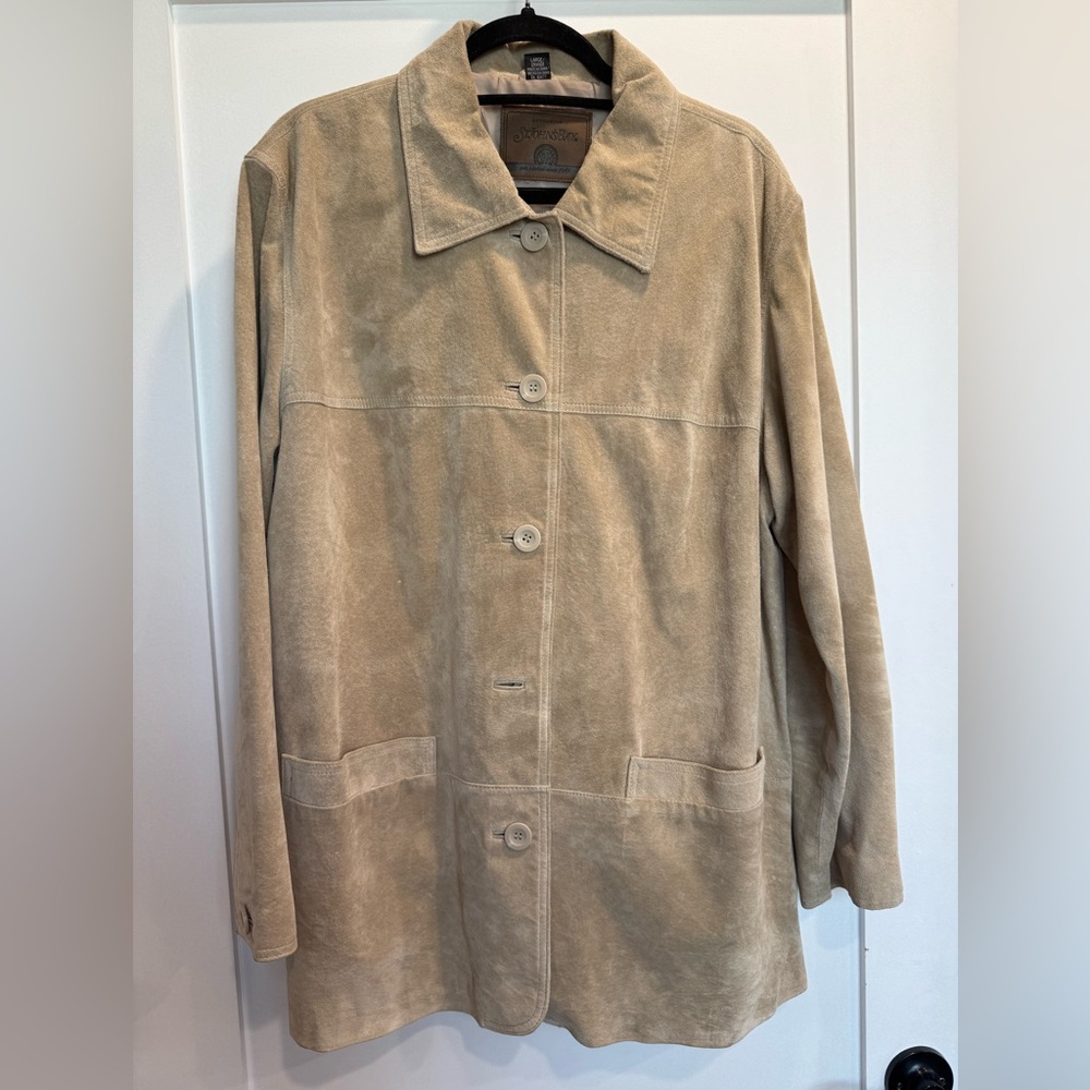 Vintage St. John’s Bay Men’s Leather 3/4 Length Coat